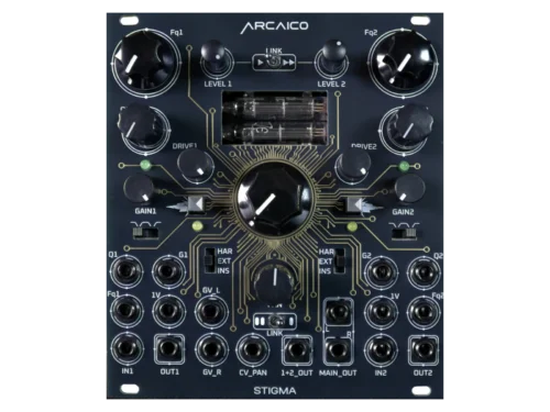 Stigma_CV STIGMA dual tube stereo processor eurorack version