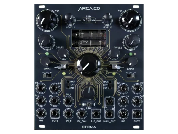 Stigma_CV STIGMA dual tube stereo processor eurorack version